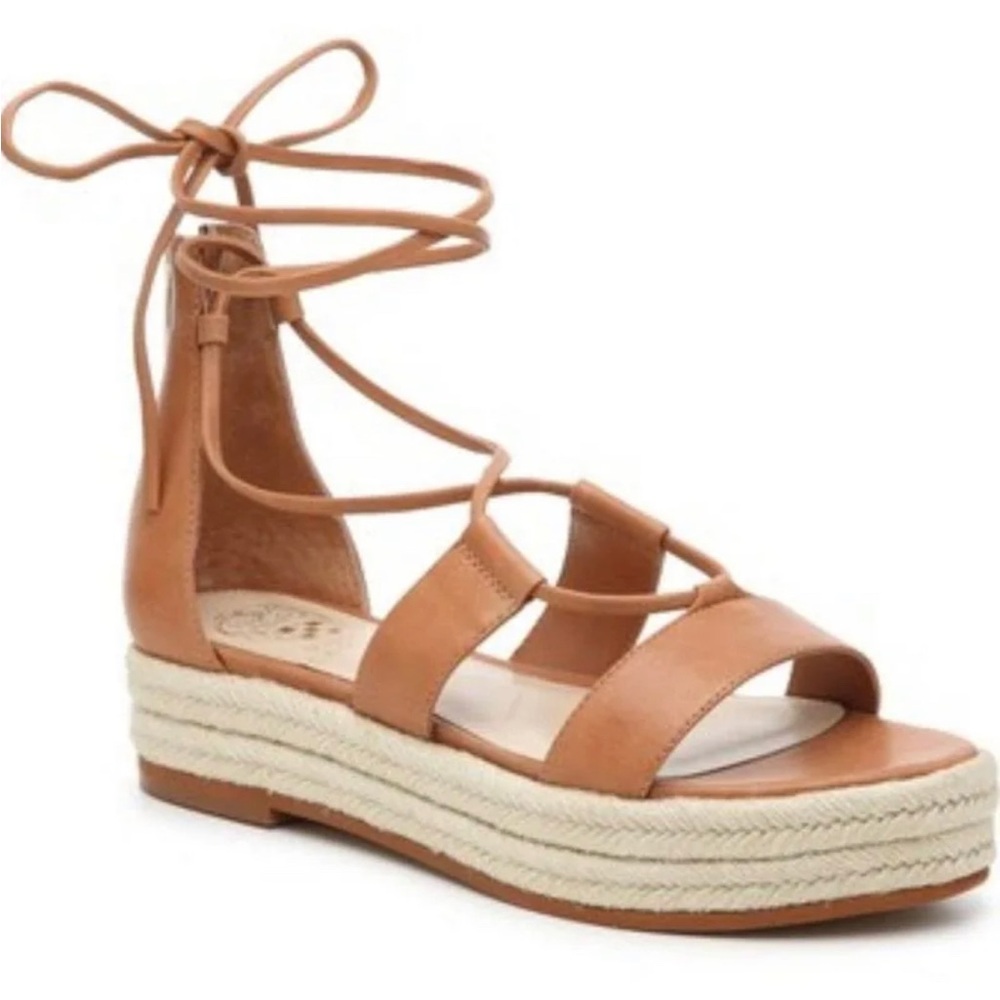 Brand new in box Vince Camuto brown leather sandals size 6